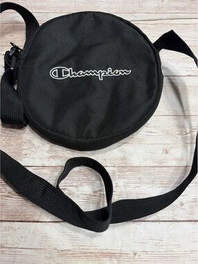 Champion Black Circle Crossbody Canvas